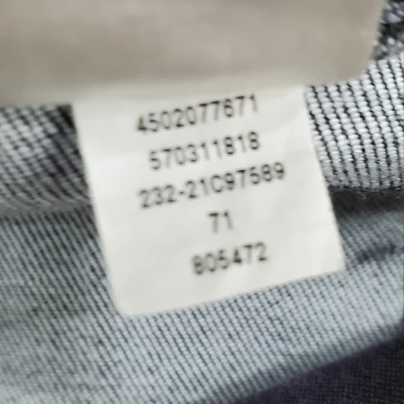 Chico’s jeans women's size 14 short black wash with fading straight leg stretch - Picture 10 of 11